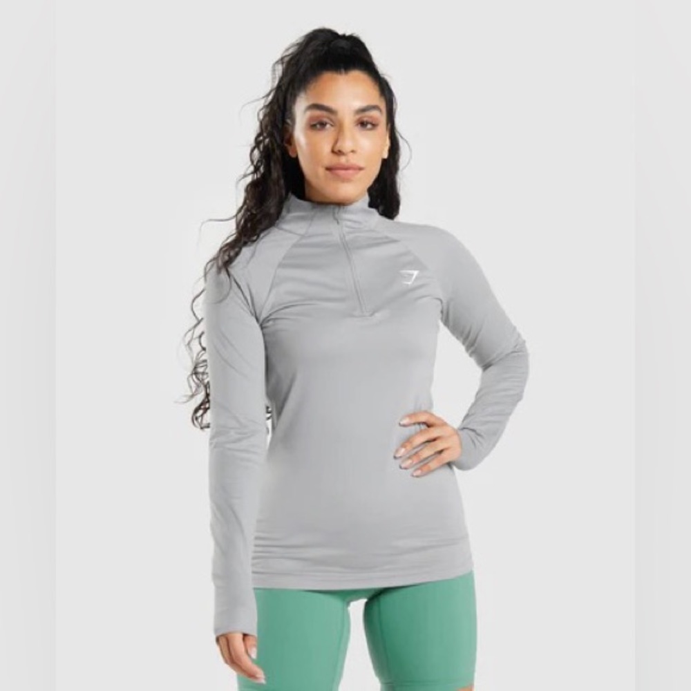Gymshark Training 1/4 Zip Pullover Grey Small